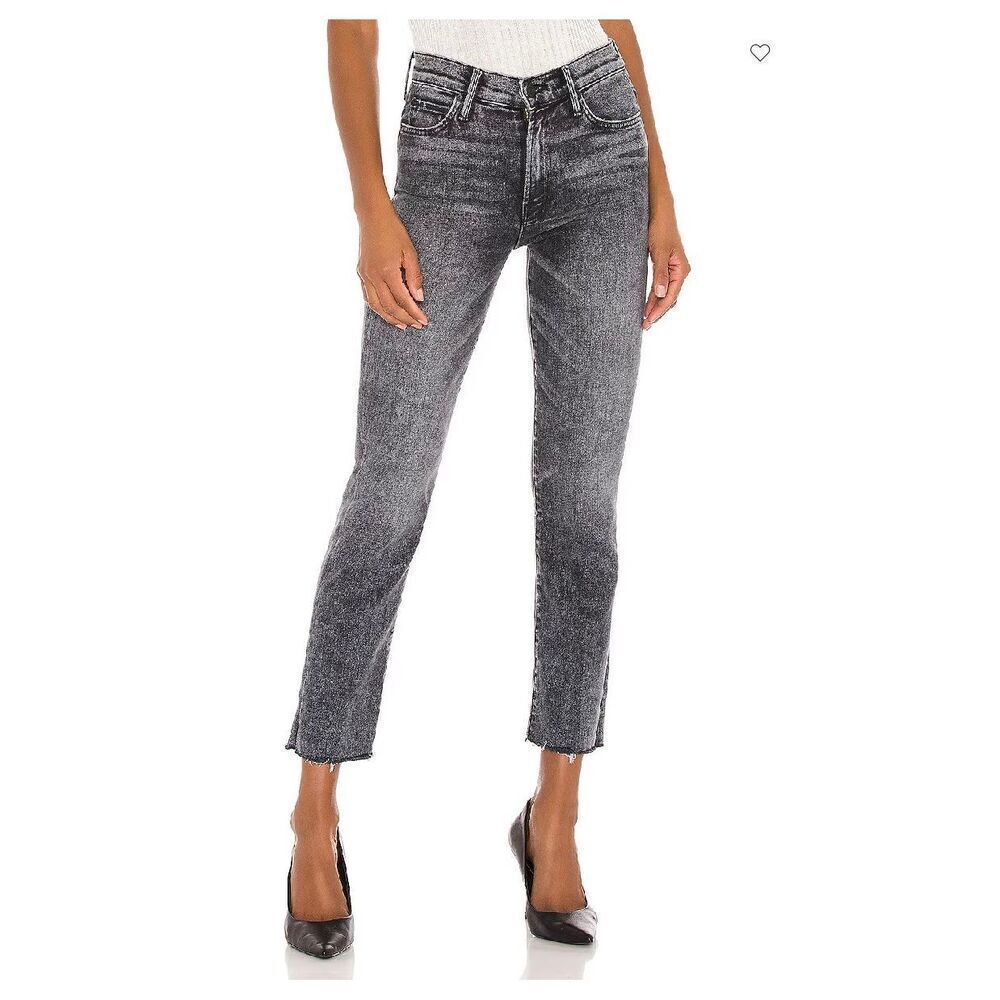 Mother High Waisted Rascal Ankle Snip in Train Stops Size 26